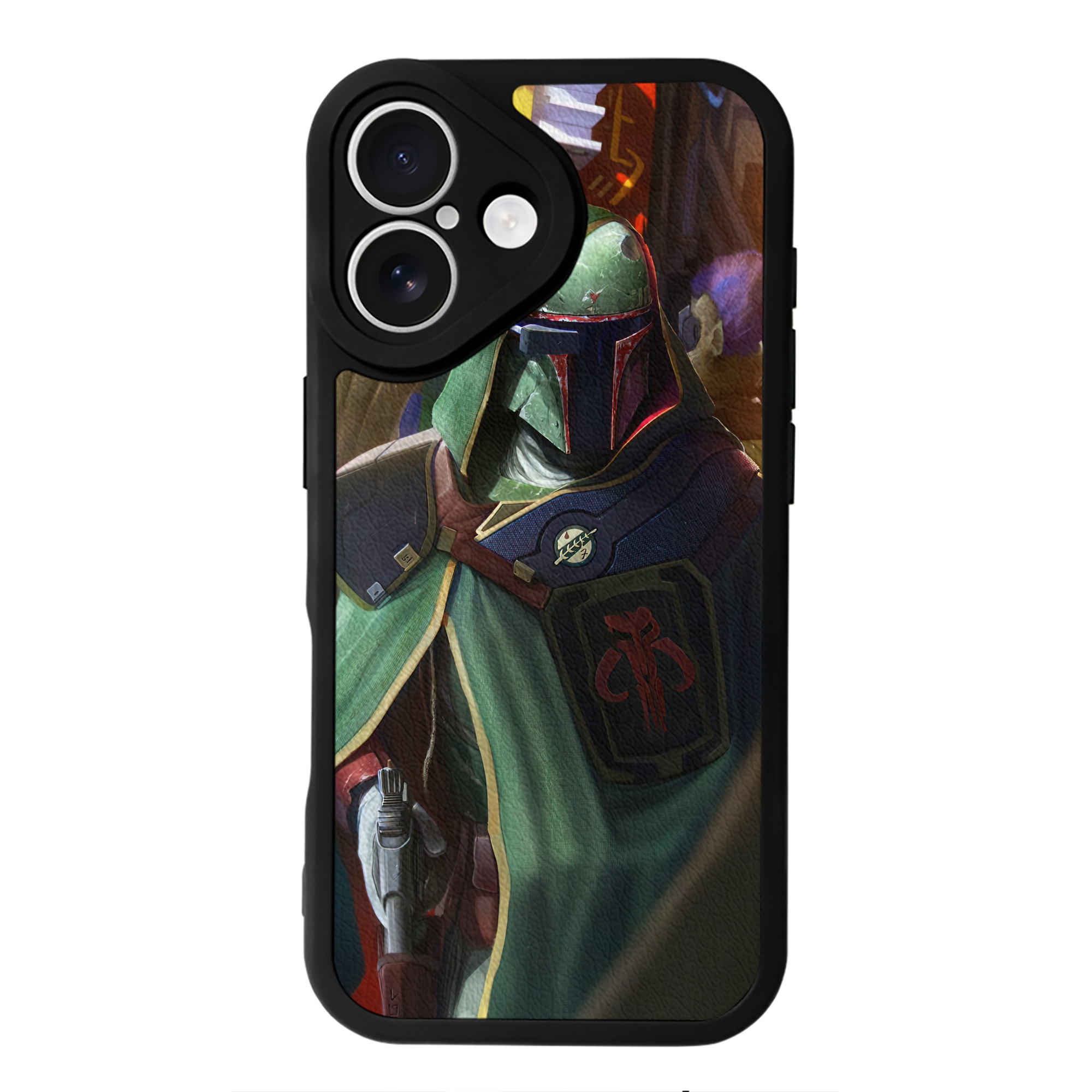 （画像用） スター・ウォーズ Star Wars 【iPhone 16シリーズ対応】シリコンスマホケース（レザー調） 材質：シリコン